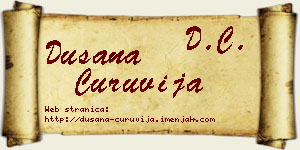 Dušana Ćuruvija vizit kartica